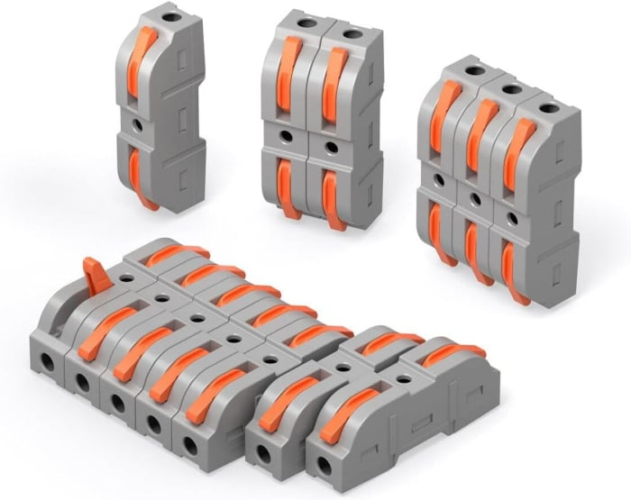 Set 34 conectori rapizi tip wago pentru imbinare fire Sonoff D1-1, 32A, Gri [2]