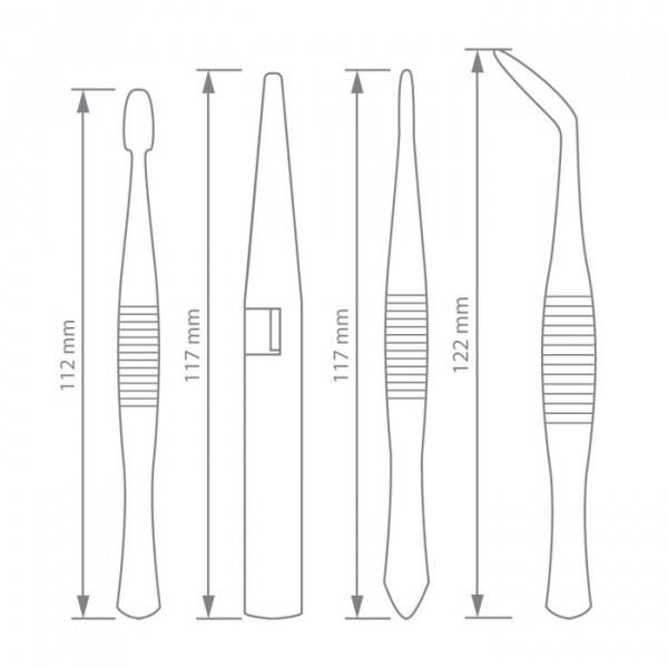 Set 4 Pensete 120 mm plastic antistatic - Handy [3]