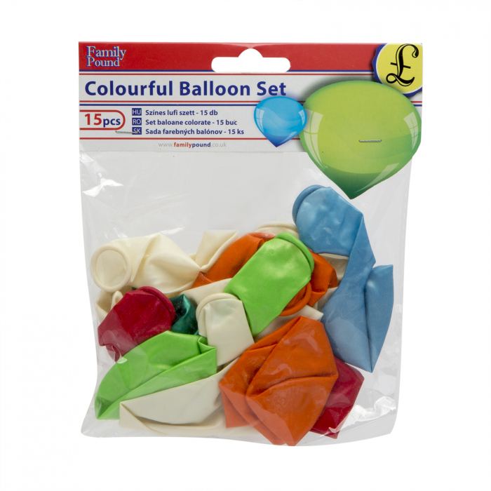 Set baloane, colorate, 15 buc./pachet [2]