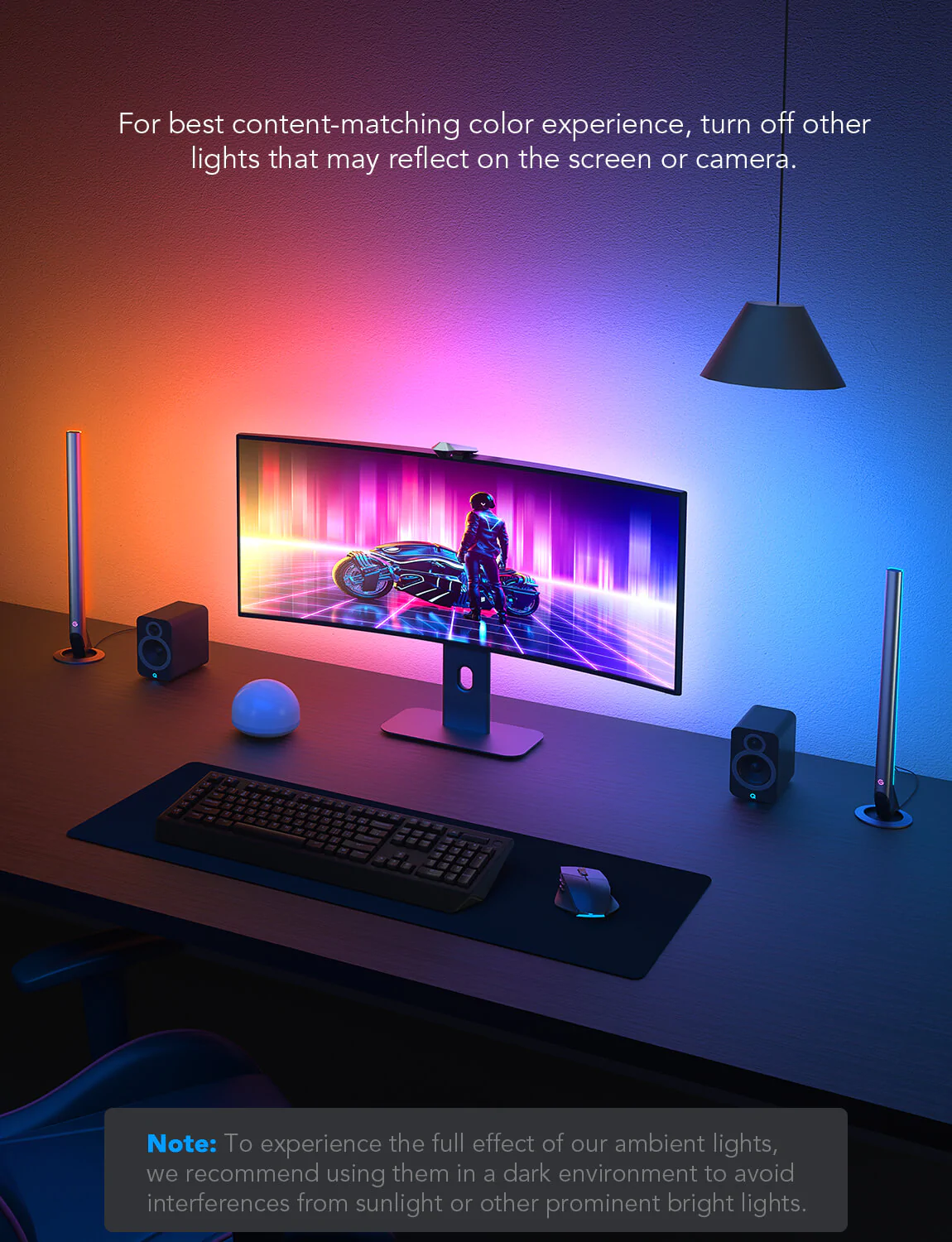 Set Banda si Lampi LED Govee H604A TV DreamView G1 Pro Gaming RGBIC, Camera 1080p HD [4]