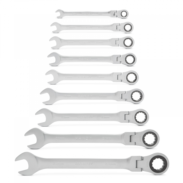 Set Chei fixe cu clichet si cap rabatabil 8,10,13,14,15,17,19,21 mm [2]