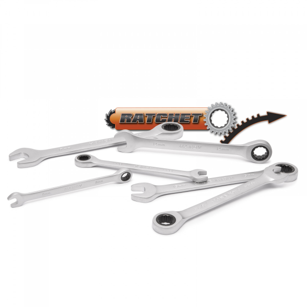 Set chei combinate - fix/inelar, cu clichet, 6 piese, 8,10,13,14,15,17 mm [2]