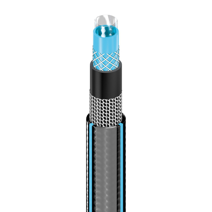 Set furtun pentru gradina Premium Cellfast HOBBY cu 6 straturi, 1 2 , Armat, 20m, protectie UV, antirasucire, pistol multifunctional, conectori [3]