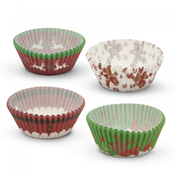 Set gofraje de hârtie pt. muffin - model Crăciun - 100 buc. / pachet [3]