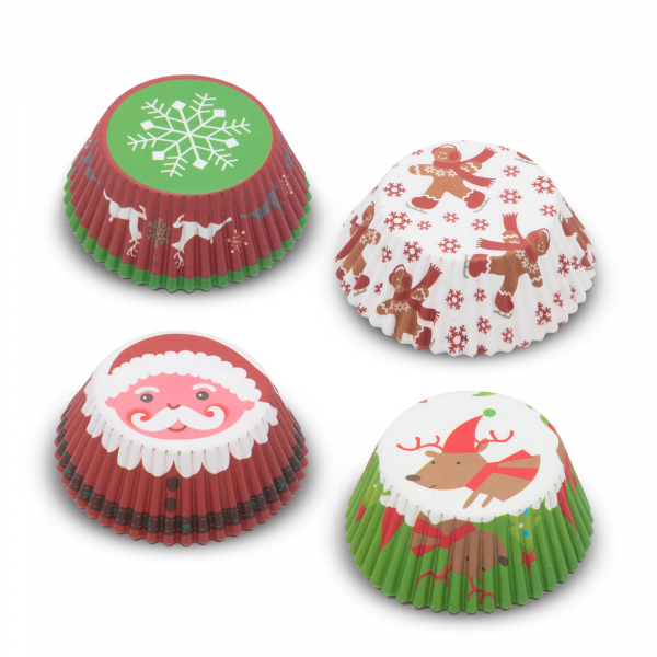 Set gofraje de hârtie pt. muffin - model Crăciun - 100 buc. / pachet [2]