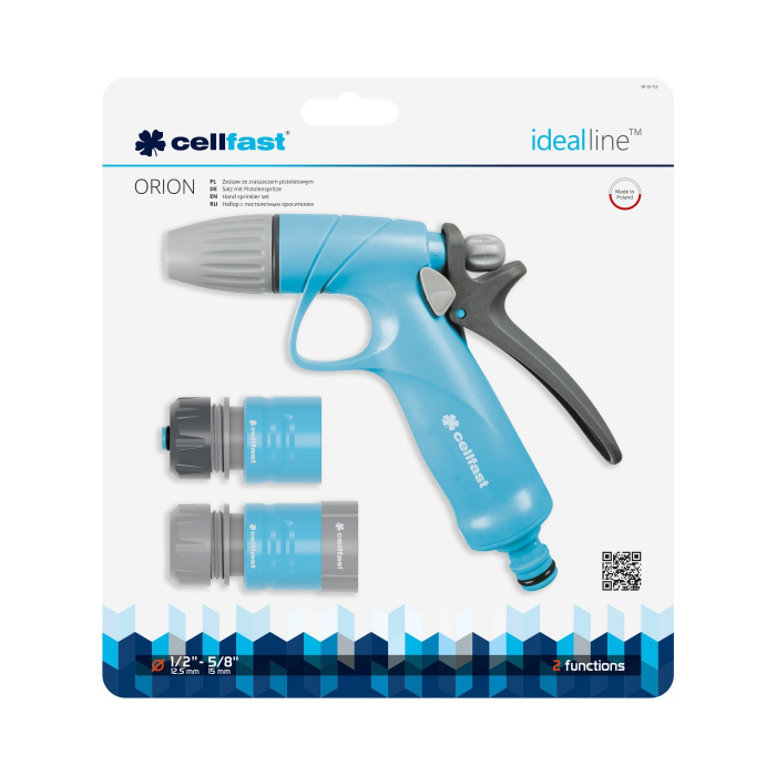 Set pistol pentru stropit Cellfast IDEAL, conectori 1 2 - 5 8 [2]