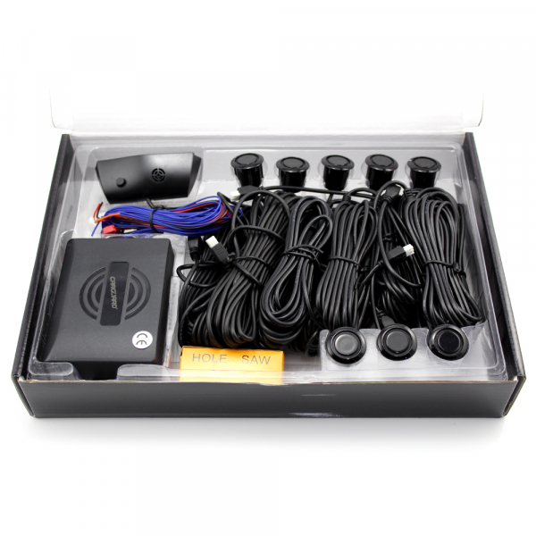 Set senzori de parcare fata-spate cu 8 senzori, afisaj cu LED si semnal acustic, vopsibili - Carguard [2]