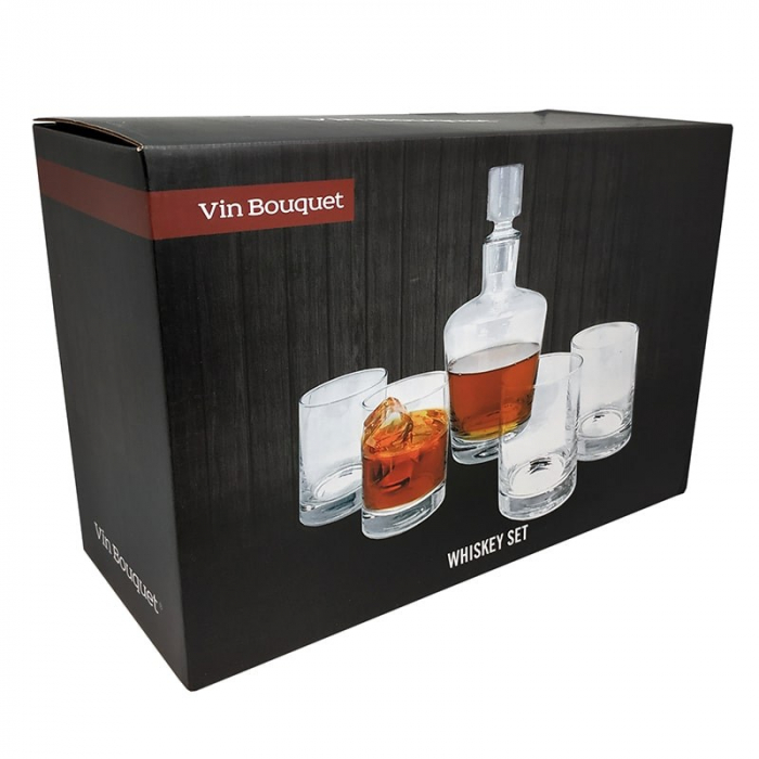Set whisky din sticla transparenta [2]