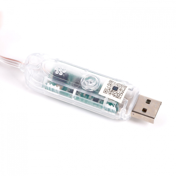 Șir de lumină inteligentă - USB - 33 LED-uri RGBIC - 5 m - Bluetooth cu mod muzică - IP65 [2]