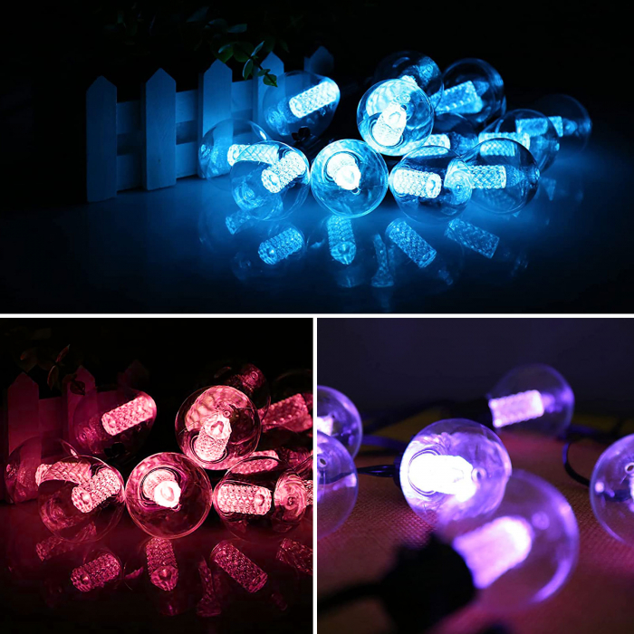 Lampi solare de gradina LED RGB, control bluetooth, lungime luminoasa 7.5m, alimentare 240V, 7W [4]