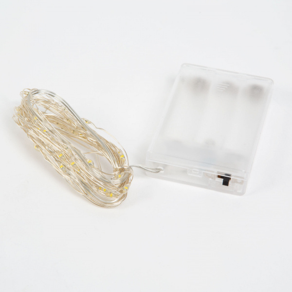 Sir de lumini LED de Craciun - 5 m -50 LED - multicolor, 3xAA [2]