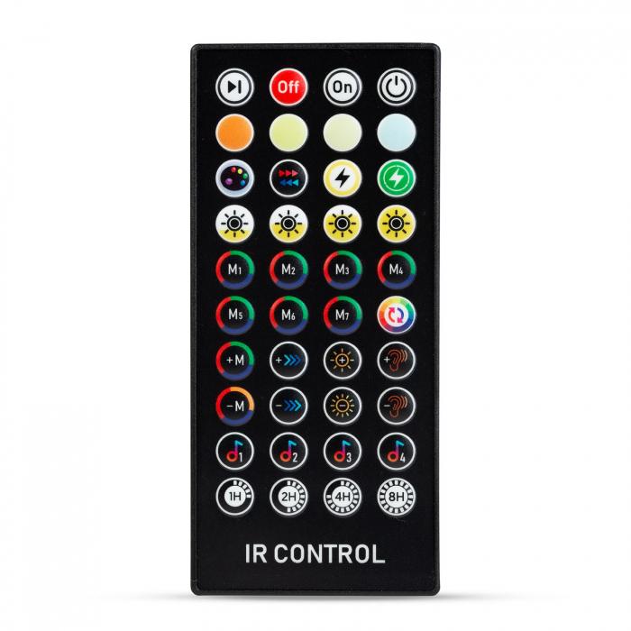 Ghirlanda solara de terasa cu lumini led RGB lungime 14,5 m - bluetooth, cronometru, usb [7]