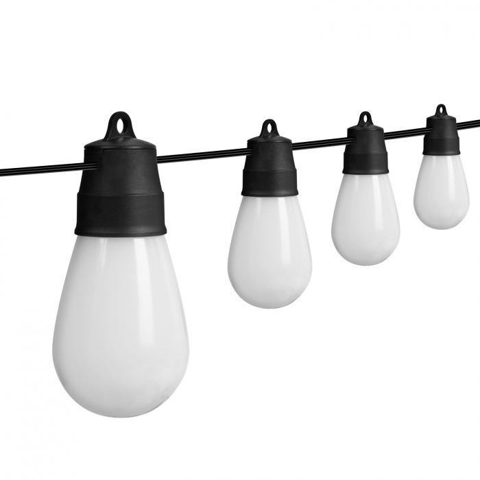 Șir lumini solare inteligente pentru terasa cu LED RGBIC 15 buc design vintage - 6,5 m - bluetooth [4]