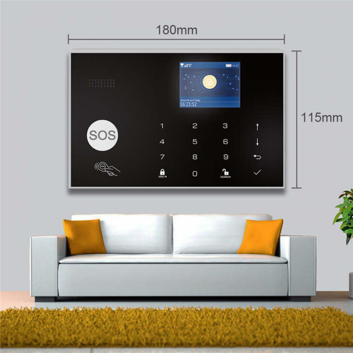 Sistem de alarma Smart Rovo ZX-G30 Wifi, GSM, 433MHz, Tuya, alerta prin SMS, apel vocal, notificare pe telefon [5]