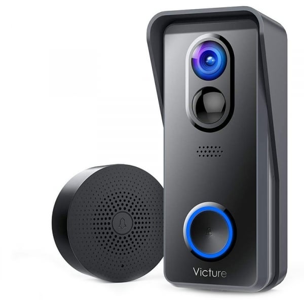 Sonerie Smart Victure VD300 Camera Wireless, 1080P HD, Motion Detection, Cnnvorbire bidirectionala, Wi-Fi Connected, Uunhi larg, Control aplicatie [1]