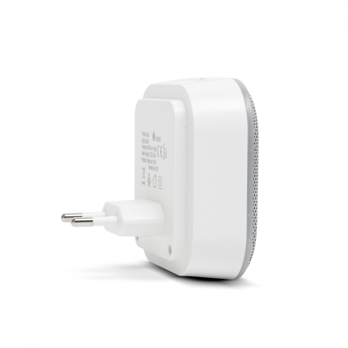 Sonerie wireless 2 in 1 cu lumina de noapte - Kinetic - cu receptor dublu - alb [2]