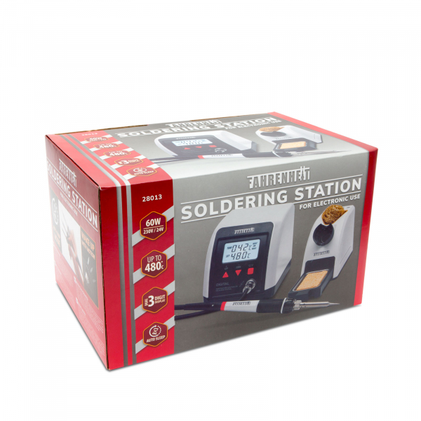 Statie de lipit cu afisaj digital si iluminare de fundal, temperatura reglabila 160-480 °C, 60 W, functie auto sleep [4]