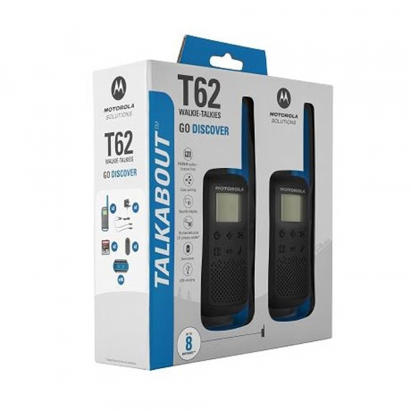 Statie radio PMR portabila Motorola TALKABOUT T62 BLUE 2 buc set [3]