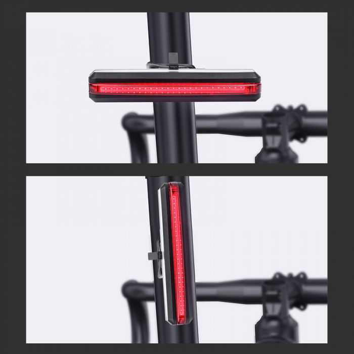 Stop LED pentru bicicleta Supfire BL07, reincarcabil USB, 6 moduri luminare [4]