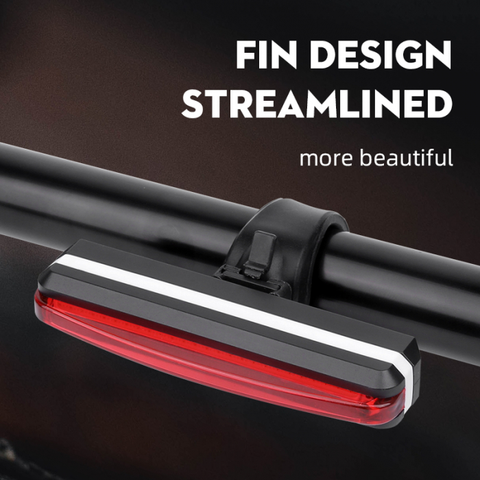 Stop LED pentru bicicleta Supfire BL07, reincarcabil USB, 6 moduri luminare [2]