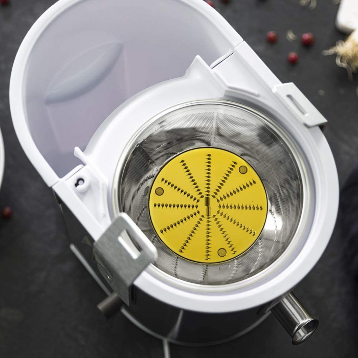 Storcator de fructe si legume Cecotec StrongTitanium 19000 XXL, 1300 W, 19000 RPM, 2 Viteze, anti-picurare, Recipient pulpa 2 l, Inox [6]