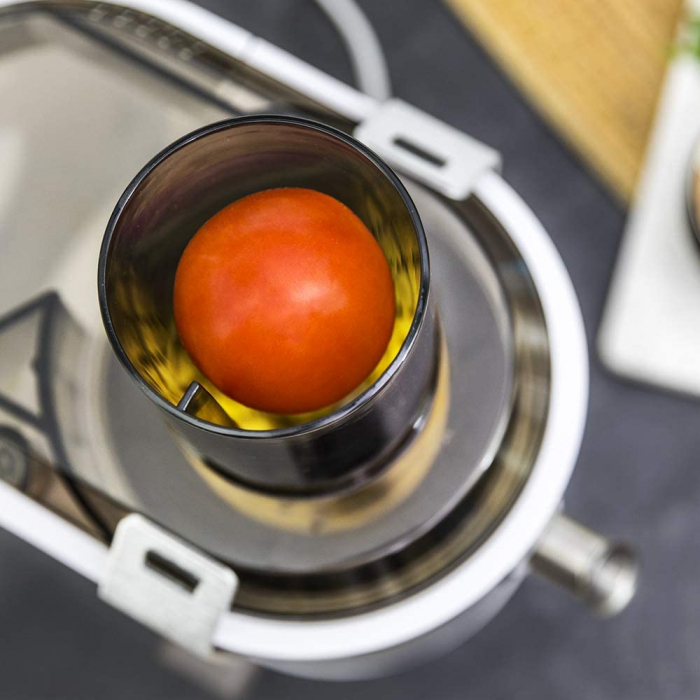 Storcator de fructe si legume Cecotec StrongTitanium 19000 XXL, 1300 W, 19000 RPM, 2 Viteze, anti-picurare, Recipient pulpa 2 l, Inox [3]