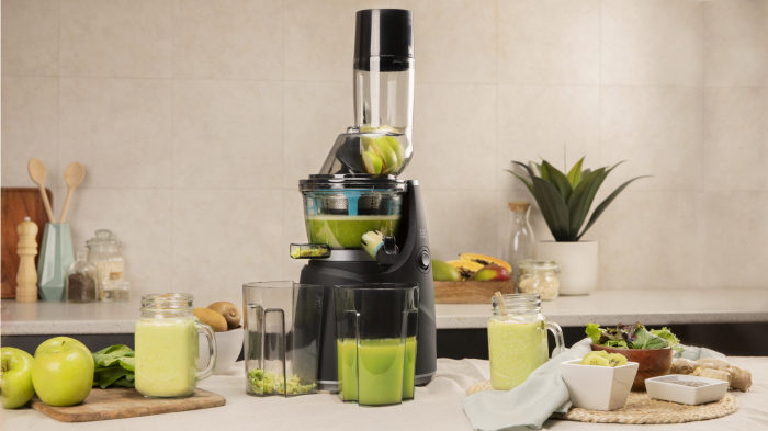 Storcator de fructe si legume cu melc Cecotec JuiceLive 1500, 250 W, Recipient suc, Recipient pulpa, Functie Reverse, Negru Inox [7]