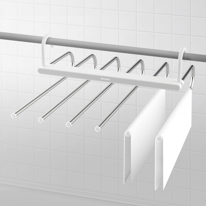 Suport pentru prosoape baie, metal - 6 umerase - Bewello [2]