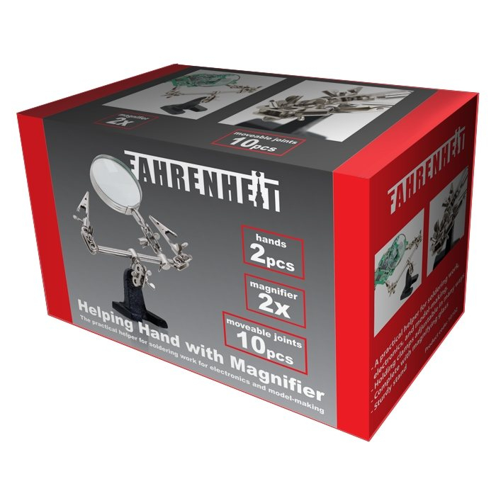Suport placa circuit imprimat cu lupa marire de 2x pentru electronisti [4]