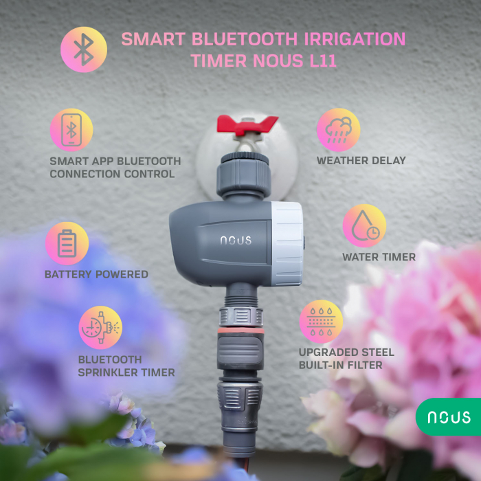 Temporizator inteligent pentru irigare Nous L11, Bluetooth [2]