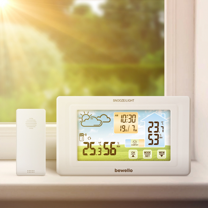 Termometru interio-exterior cu monitorizare temperatura umiditate si ceas [2]