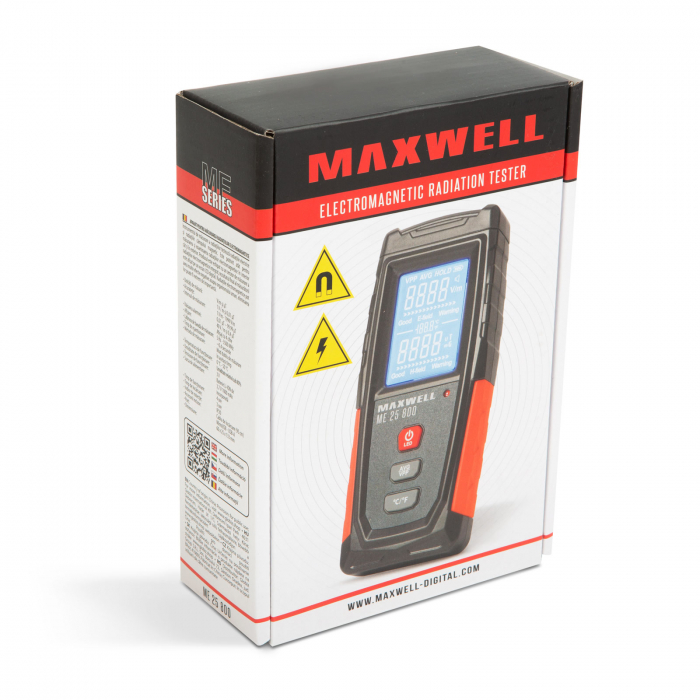 Tester de radiații electromagnetice cu afisaj - 60 x 25 x 133 mm - Maxwell [3]