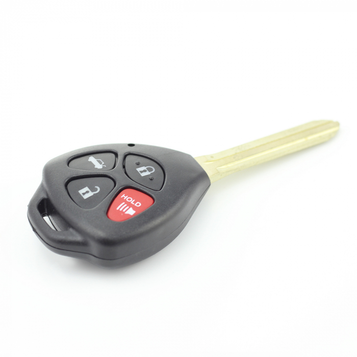Toyota carcasa cheie 3+1 butoane cu buton rosu panica (fara logo) [7]