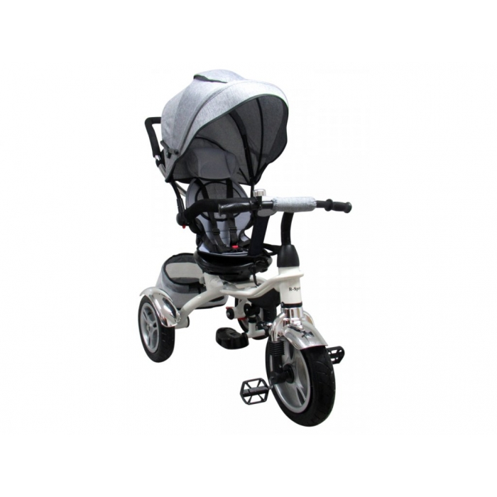 Tricicleta cu pedale 3 in 1 R-Sport T3 - Gri [7]