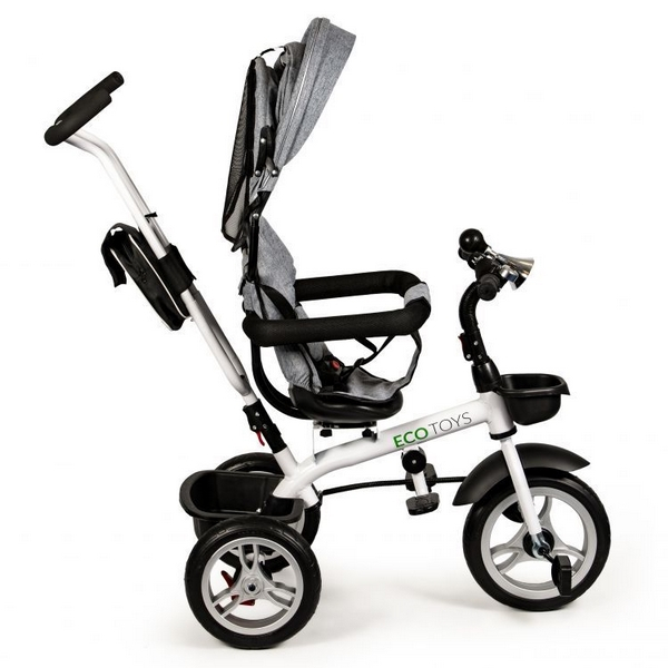 Tricicleta cu sezut reversibil Ecotoys JM-322 - Gri [2]