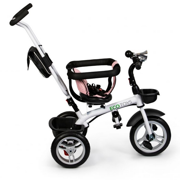 Tricicleta cu sezut reversibil Ecotoys JM-322 - Roz [5]