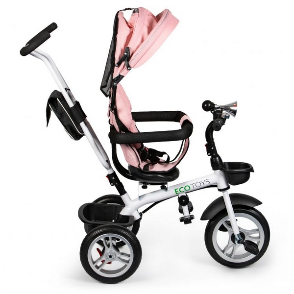 Tricicleta cu sezut reversibil Ecotoys JM-322 - Roz [3]