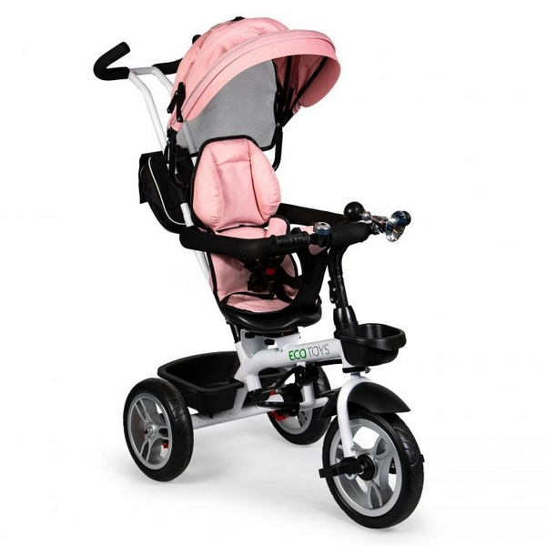 Tricicleta cu sezut reversibil Ecotoys JM-322 - Roz [2]