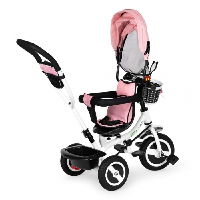 Tricicleta cu sezut rotativ Ecotoys JM-066-9L - Roz [3]
