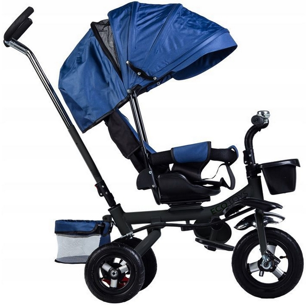 Tricicleta cu sezut rotativ Ecotoys JM-068-17 - Albastra [3]