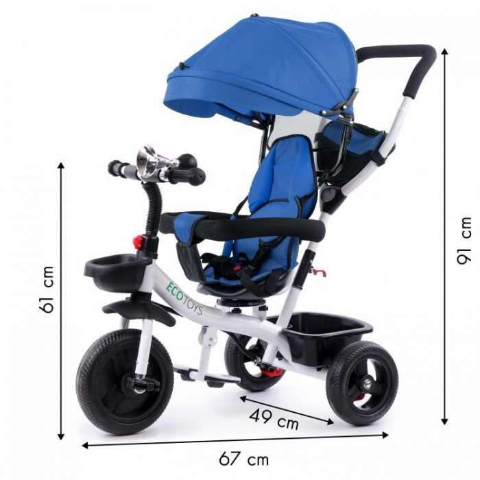 Tricicleta Ecotoys YM-BT-2 - Albastru [2]