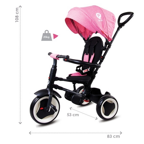 Tricicleta pliabila Sun Baby 013 Qplay Rito - Pink [9]
