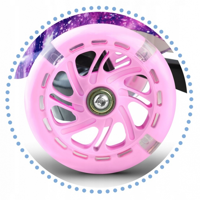 Trotineta Copii, Cu Roti Cu Led Ricokids Piko 765013 - Violet - Roz [5]