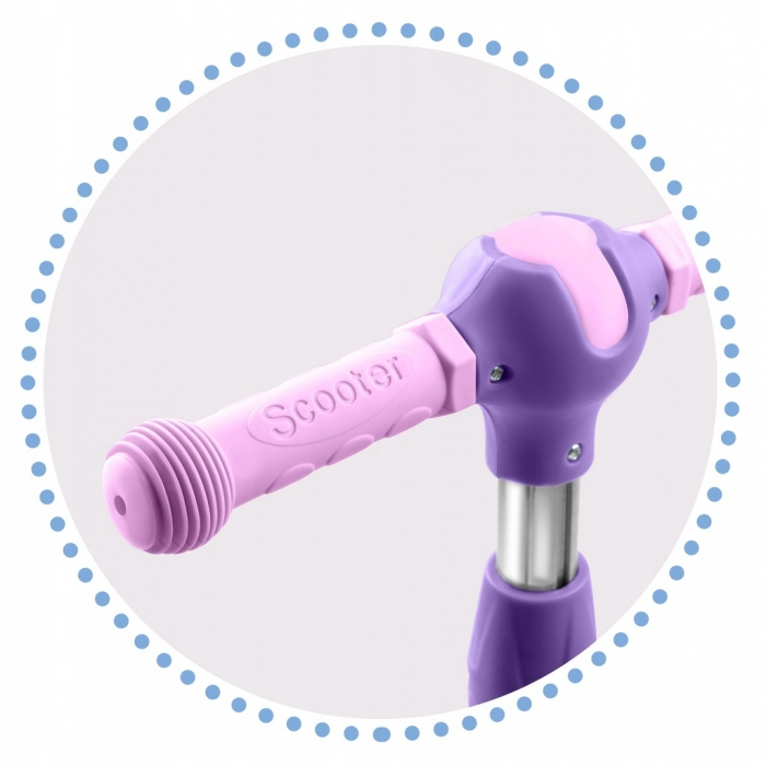 Trotineta Copii, Cu Roti Cu Led Ricokids Piko 765013 - Violet - Roz [4]