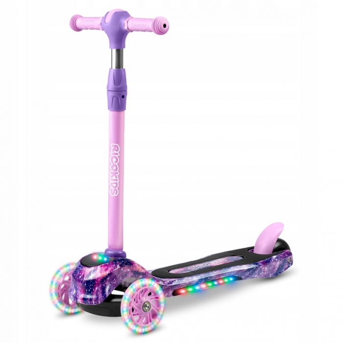 Trotineta Copii, Cu Roti Cu Led Ricokids Piko 765013 - Violet - Roz [1]