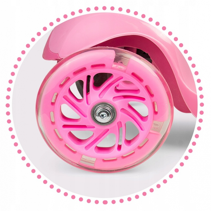 Trotineta cu roti cu LED Ricokids Loco 765102 - Roz [5]