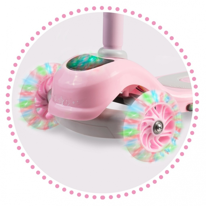 Trotineta cu roti cu LED Ricokids Piko 765001 - Roz [2]