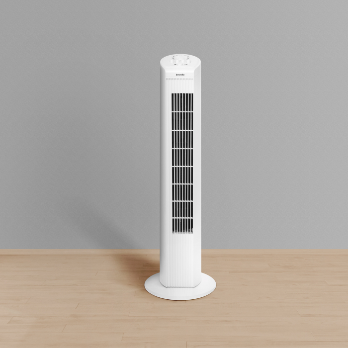Ventilator de racire aer model coloana, 3 trepte reglabile - 220-240V, 45 W - alb | Bewello [3]