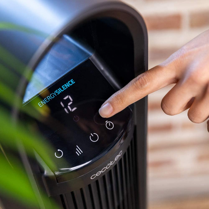 Ventilator turn cu ionizare Cecotec EnergySilence 9190 SkyLine Ionic Connected, Smart, 60W, Silentios, 3 viteze, Telecomanda , Control Wi-Fi [2]