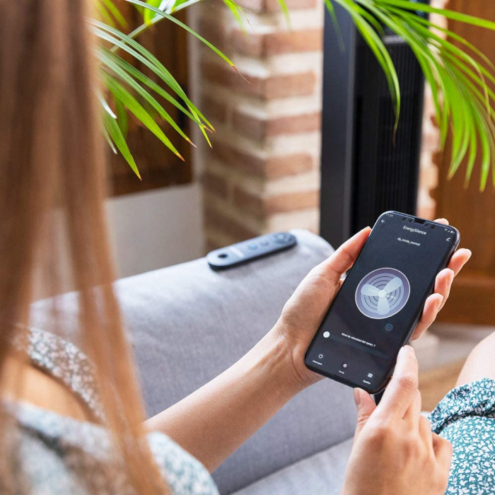 Ventilator turn cu ionizare Cecotec EnergySilence 9190 SkyLine Ionic Connected, Smart, 60W, Silentios, 3 viteze, Telecomanda , Control Wi-Fi [6]